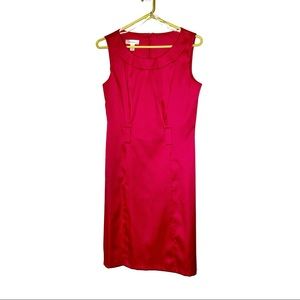 Vtg Pink Magenta Dressbarn Sleeveless Dress Sz S 4 15x36”